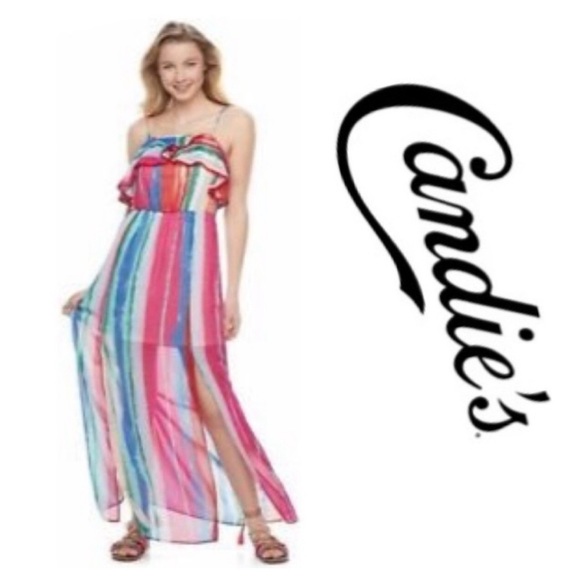 Candie's Dresses & Skirts - Multicolor Maxi Dress by Candie’s  Size Xlarge